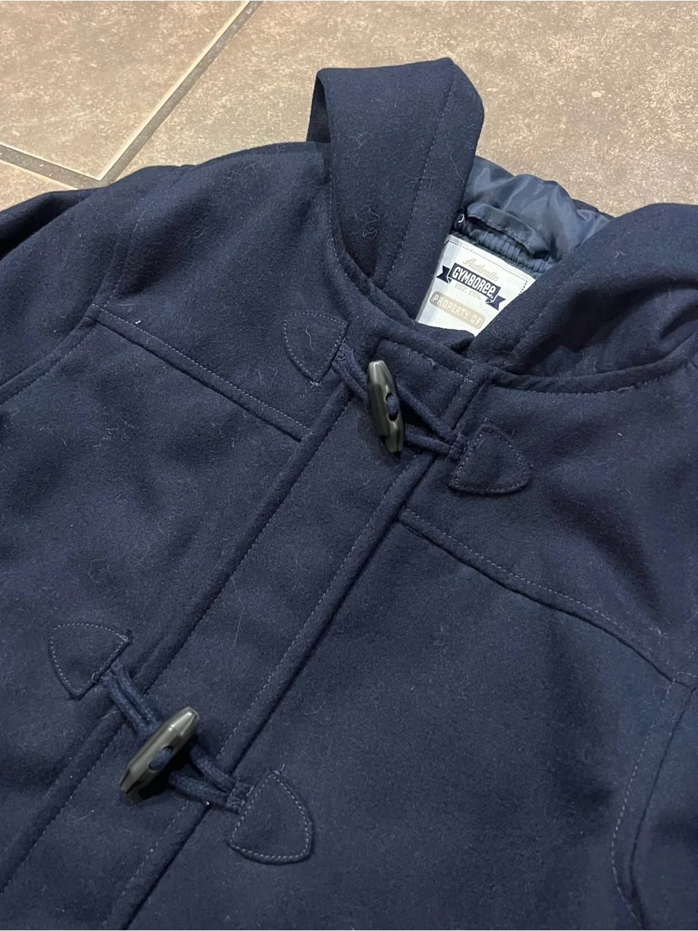 Gymboree Classic Dark Navy Toggle Duffle Coat Jacket